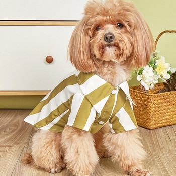 Όμορφα ρούχα για κατοικίδια άνετα ρούχα για κατοικίδια Ριγέ φόρεμα για μικρό μεσαίο μπλουζάκι για σκύλους