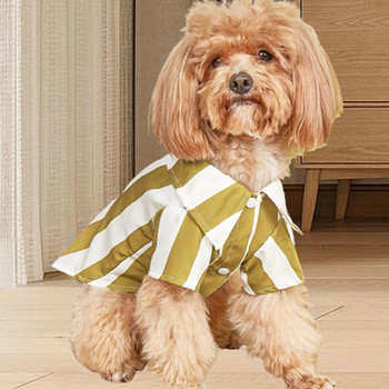 Όμορφα ρούχα για κατοικίδια άνετα ρούχα για κατοικίδια Ριγέ φόρεμα για μικρό μεσαίο μπλουζάκι για σκύλους