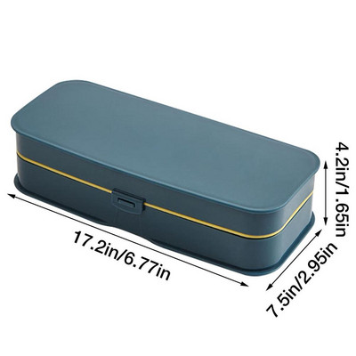 Siuvimo dėžutės organizatorius Kokybiškas nešiojamas dviejų sluoksnių dizaino siuvimo rinkinys Kelioninis siuvimo rinkinys, skirtas naudoti namuose suaugusiems kelionių adatų siūlų rinkinys