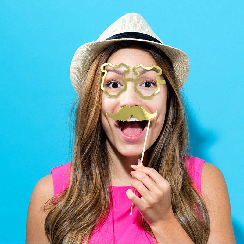 10db Baby Shower Születésnapi party Photo Booth kellékek Dekoráció Oh Baby Photobooth a nemek feltárásához 1. Event Party kellékek