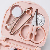 1 rinkinys Mygtukai Smeigtukai Sandėliavimo dėžutės Siuvimo dėžutė Buitinė nešiojamasis kelioninis mini siuvimo rinkinys žirklinis antpirštis adatų siūlų dėžutės rinkinys