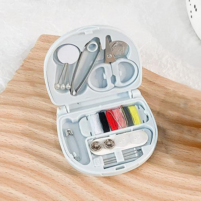 1 rinkinys Mygtukai Smeigtukai Sandėliavimo dėžutės Siuvimo dėžutė Buitinė nešiojamasis kelioninis mini siuvimo rinkinys žirklinis antpirštis adatų siūlų dėžutės rinkinys