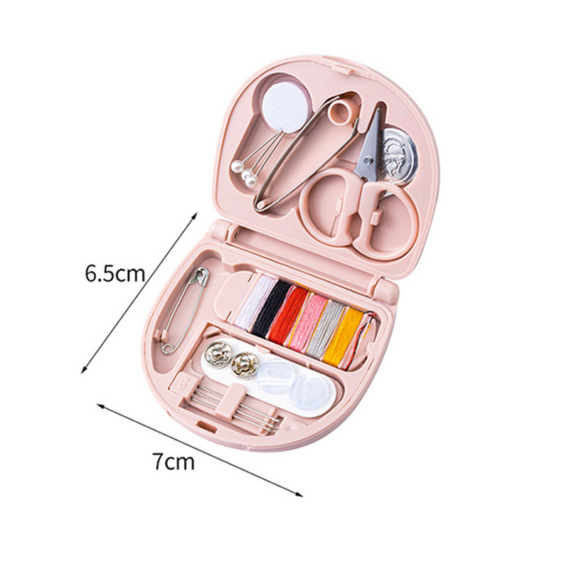1 rinkinys Mygtukai Smeigtukai Sandėliavimo dėžutės Siuvimo dėžutė Buitinė nešiojamasis kelioninis mini siuvimo rinkinys žirklinis antpirštis adatų siūlų dėžutės rinkinys