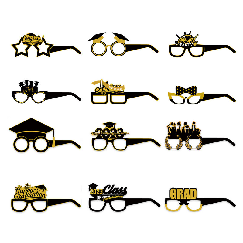 2023. gada izlaiduma foto stenda rekvizīti Melnā zelta izlaiduma rotājumi izlaiduma ballīšu piederumiem 2023. gada izlaiduma ballītes pozas zīme