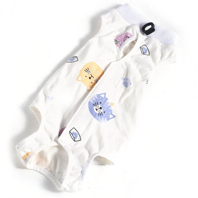 Kaķu atšķiršanas uzvalks atveseļošanās uzvalks multfilmas raksts pret laizīšanu Ādai draudzīgi mājdzīvnieku kaķi Ķirurģiski mājdzīvnieku piederumi