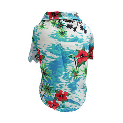 Vasaras mājdzīvnieku apdrukas drēbes suņiem Ziedu pludmales krekls jakas Suņu mētelis kucēnu kostīms kaķis pavasara apģērbs mājdzīvnieku tērpi