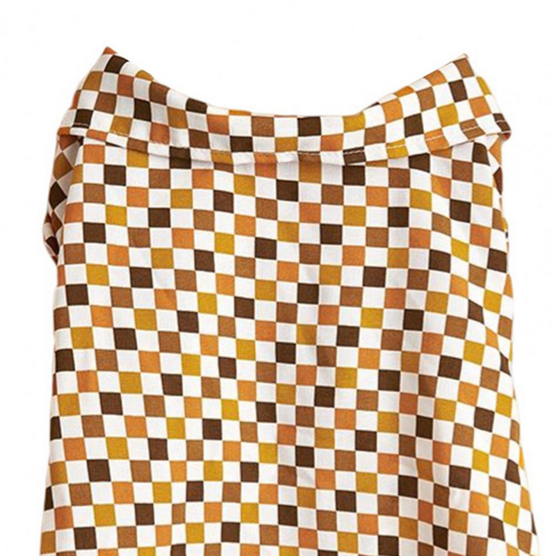 Mājdzīvnieku apģērbi, radoši rūtaini raksti, dekorējoši džemperi, ērti suņu apģērbi brīvā dabā