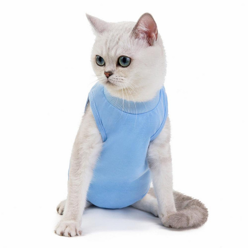 Kisállatkellékek Cica sterilizáló mellény Macskaruhák Nyalásgátló Elválasztási Nyakörv Kisállatkellékek