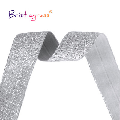 BISTLEGRASS 2 5 10 jards, 3/4 collas, 20 mm sudraba mirdzums, saliekams, elastīgs FOE spandekss, lentes matu kaklasaite, galvas saite.