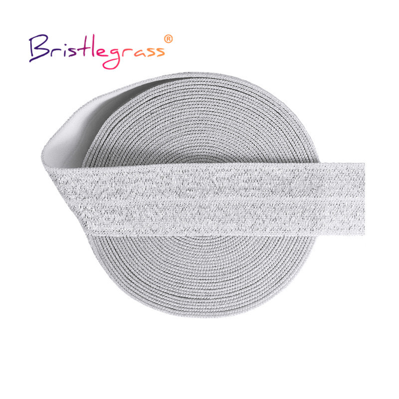 BISTLEGRASS 2 5 10 jards, 3/4 collas, 20 mm sudraba mirdzums, saliekams, elastīgs FOE spandekss, lentes matu kaklasaite, galvas saite.