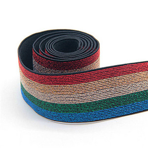 Rugalmas szalag 4 cm Szalag Elasztikus 40 mm Divat Jacquard Leopárd gumiszalag Elasztikus pántok barkácsolás ruhavarró kiegészítőkhöz 1M