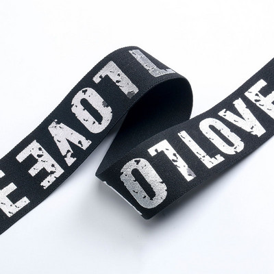 Rugalmas szalag 4 cm Szalag Elasztikus 40 mm Divat Jacquard Leopárd gumiszalag Elasztikus pántok barkácsolás ruhavarró kiegészítőkhöz 1M