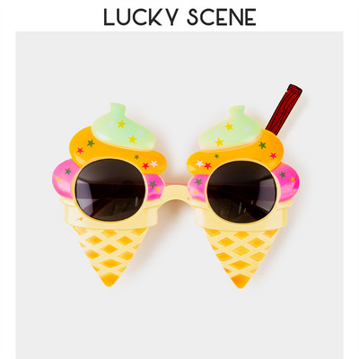 Пластмасов материал Забавни пластмасови очила за парти за рожден ден Фото кабина Реквизит Очила Летни парти принадлежности Сувенири за детско парти S01058