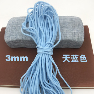 3MM krāsaina maska elastīga josla Corde elastīga gumijas joslas stīga Elastiek Koord virve Elastīga šūšanai DIY Amatniecības piederumi