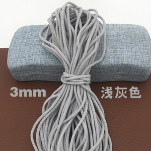 3MM krāsaina maska elastīga josla Corde elastīga gumijas joslas stīga Elastiek Koord virve Elastīga šūšanai DIY Amatniecības piederumi