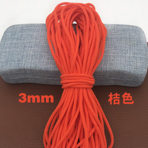 3MM krāsaina maska elastīga josla Corde elastīga gumijas joslas stīga Elastiek Koord virve Elastīga šūšanai DIY Amatniecības piederumi
