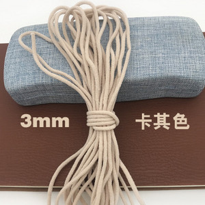 3MM krāsaina maska elastīga josla Corde elastīga gumijas joslas stīga Elastiek Koord virve Elastīga šūšanai DIY Amatniecības piederumi