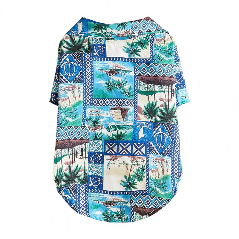 Apģērbs Krekls Kaķu komplekts Kokosriekstu koks Suņu Apģērbs Stilīgs Elpojošs Ērts Pogas Dizains Svētku stils Divkājains Mājdzīvnieks