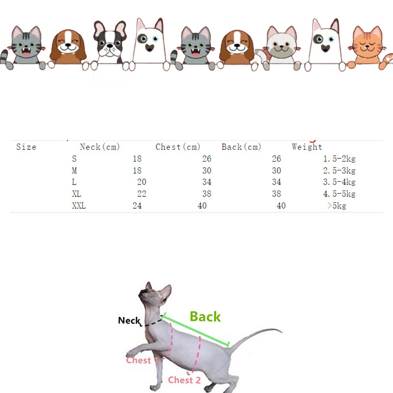 Sphnx Cat Clothing Sfinksa kokvilnas veste Mīksts gudrs krekls bez piedurknēm kaķēnu mētelis elpojošs Devon Rex mīksts apģērbs vasarā