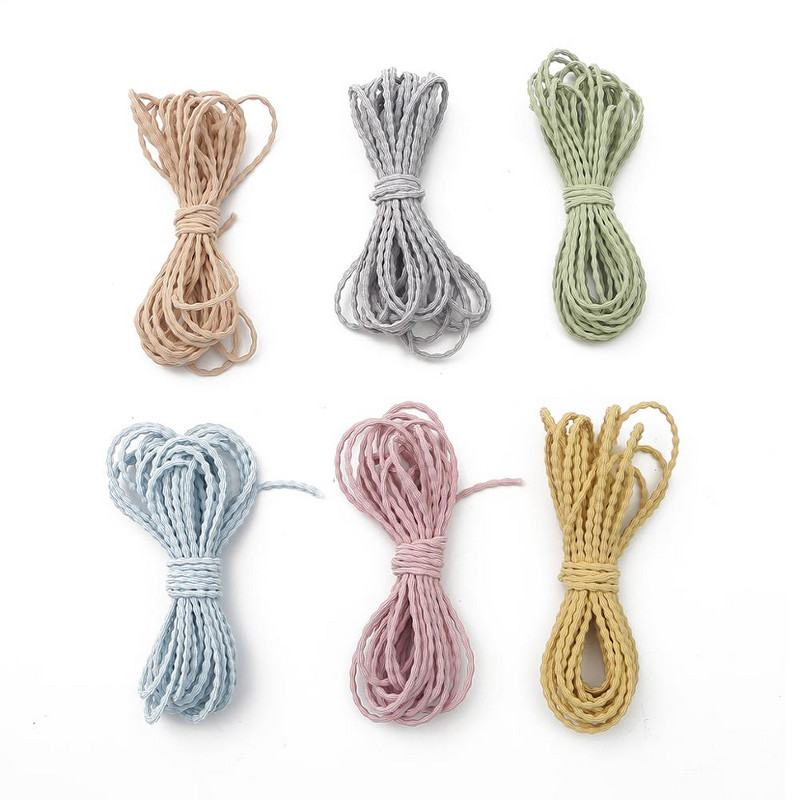 5 metri 3 mm krāsaini, ļoti elastīgi, apaļa elastīgā lente, apaļa elastīga virve, gumijas josla, elastīga līnija, DIY šūšanas piederumi