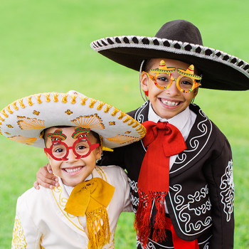 Комплект декорации за парти с мексиканско тако Реквизит за фото кабина за рожден ден на Cinco De Mayo Консумативи за декорация на мексикански карнавал