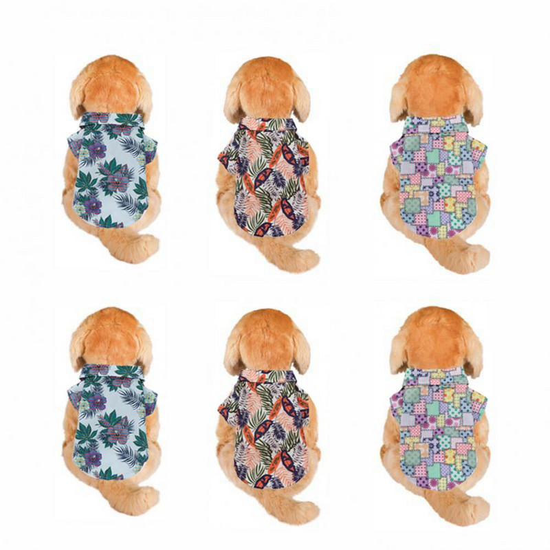 Ar īsām piedurknēm burvīgu krāsu bloķējošs mājdzīvnieku suns kucēns ar divām kājām