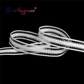 BRISTLEGRASS 2 5 10 Yard 1/2" 13 χιλιοστά συμπαγές διχτυωτό τούλι Frilly Διακοσμητικό τελείωμα δαντέλας Ελαστική ταινία Spandex Φόρεμα ραπτικής χειροτεχνίας DIY