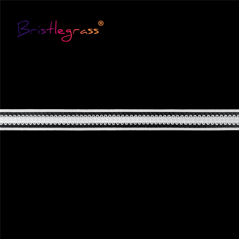 BRISTLEGRASS 2 5 10 Yard 1/2" 13 χιλιοστά συμπαγές διχτυωτό τούλι Frilly Διακοσμητικό τελείωμα δαντέλας Ελαστική ταινία Spandex Φόρεμα ραπτικής χειροτεχνίας DIY