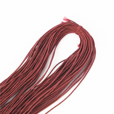 21 jards 1 mm krāsaini augstas kvalitātes apaļa elastīga lente Apaļa elastīga virve Gumijas josla elastīga līnija DIY šūšanas piederumi