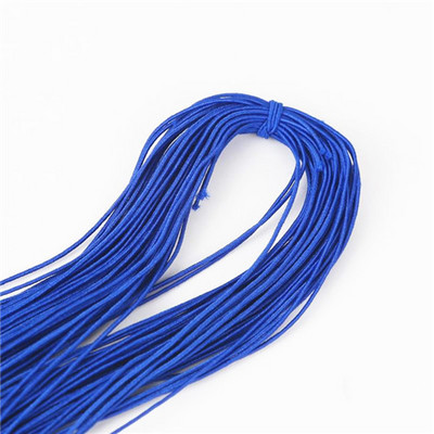 21 jards 1 mm krāsaini augstas kvalitātes apaļa elastīga lente Apaļa elastīga virve Gumijas josla elastīga līnija DIY šūšanas piederumi