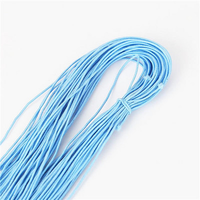 21 jards 1 mm krāsaini augstas kvalitātes apaļa elastīga lente Apaļa elastīga virve Gumijas josla elastīga līnija DIY šūšanas piederumi