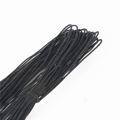 21 jards 1 mm krāsaini augstas kvalitātes apaļa elastīga lente Apaļa elastīga virve Gumijas josla elastīga līnija DIY šūšanas piederumi