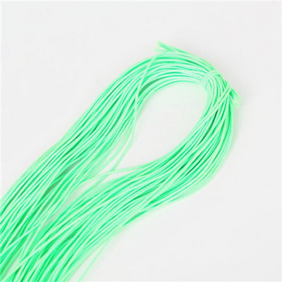 21 jards 1 mm krāsaini augstas kvalitātes apaļa elastīga lente Apaļa elastīga virve Gumijas josla elastīga līnija DIY šūšanas piederumi