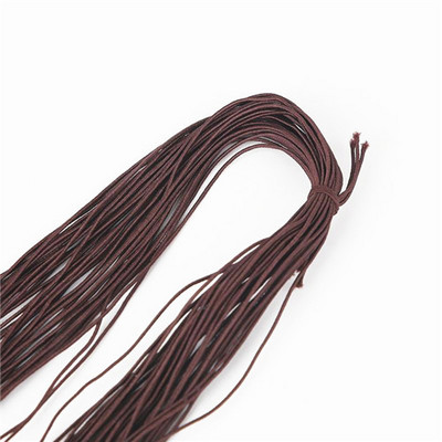 21 jards 1 mm krāsaini augstas kvalitātes apaļa elastīga lente Apaļa elastīga virve Gumijas josla elastīga līnija DIY šūšanas piederumi