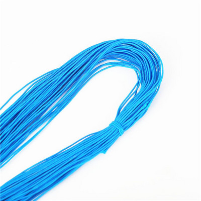 21 jards 1 mm krāsaini augstas kvalitātes apaļa elastīga lente Apaļa elastīga virve Gumijas josla elastīga līnija DIY šūšanas piederumi