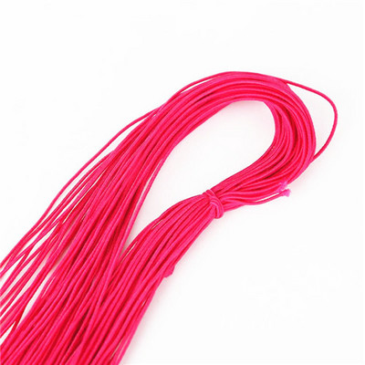 21 jards 1 mm krāsaini augstas kvalitātes apaļa elastīga lente Apaļa elastīga virve Gumijas josla elastīga līnija DIY šūšanas piederumi