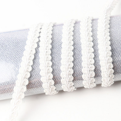 12Mm Simtkāja mežģīņu lente Austs Pīts Mežģīņu šūšana Apģērbu Aksesuāri Izliektas mežģīnes Diy Craft Kāzu Dekorācija 5M