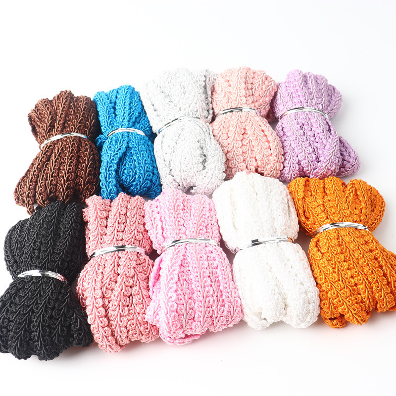 12Mm Simtkāja mežģīņu lente Austs Pīts Mežģīņu šūšana Apģērbu Aksesuāri Izliektas mežģīnes Diy Craft Kāzu Dekorācija 5M