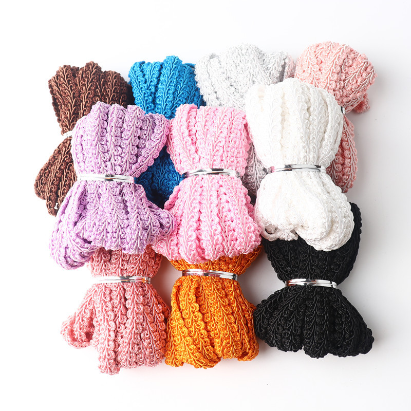 12Mm Simtkāja mežģīņu lente Austs Pīts Mežģīņu šūšana Apģērbu Aksesuāri Izliektas mežģīnes Diy Craft Kāzu Dekorācija 5M