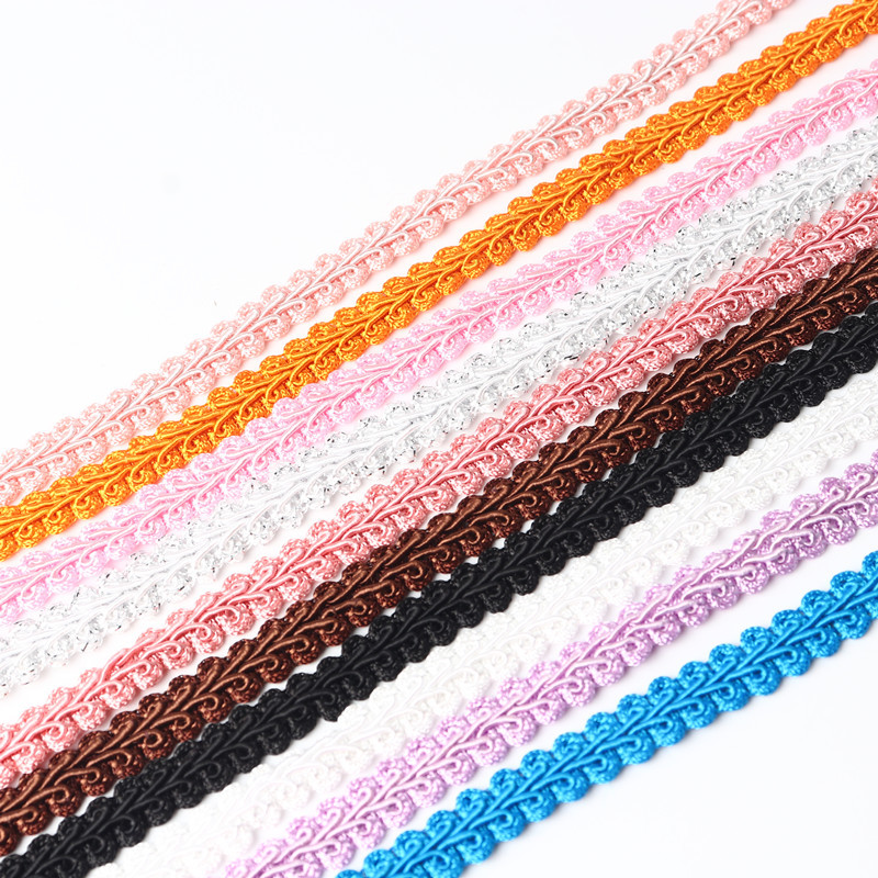 12Mm Simtkāja mežģīņu lente Austs Pīts Mežģīņu šūšana Apģērbu Aksesuāri Izliektas mežģīnes Diy Craft Kāzu Dekorācija 5M