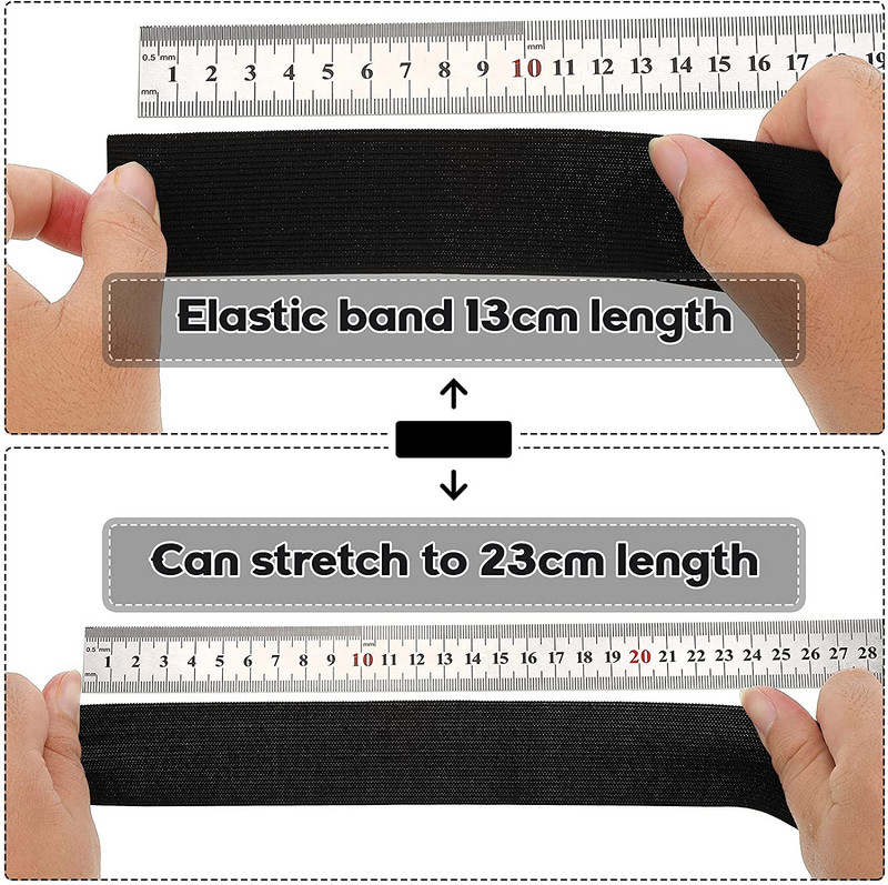 5 metri, balts, melns neilons, augstākās elastīgās lentes apģērba biksēm, DIY šūšanas piederumi 10/15/20/25/30/35/40/45/50/60MM