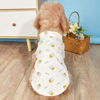 Σχέδιο πέτο πουκάμισου για σκύλους Υπέροχα κουμπιά που φοριούνται, αξιολάτρευτο φόρεμα από πολυεστερικό μπουκάλι τροφοδοσίας, καλοκαιρινά αξεσουάρ για κατοικίδια
