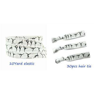 Sporta elastīga lente, 10 jardi, 15 mm volejbols beisbols futbols, baleta apdruka, pārlokama elastīga siksna, šūšanas amatniecības piederumi