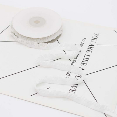 5 Yards 1CM Egyetlen üreges csipke rugalmas szegélyszalag haj masnikhoz Barkács kézműves Kézzel készített ruházat Cipők Zokni Kiegészítők Kellékek