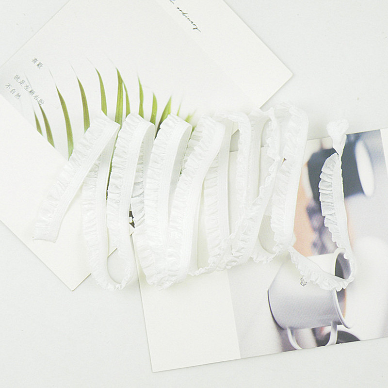 5 Yards 1CM Egyetlen üreges csipke rugalmas szegélyszalag haj masnikhoz Barkács kézműves Kézzel készített ruházat Cipők Zokni Kiegészítők Kellékek