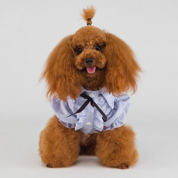 Красиво кучешко облекло Мека тениска за домашни любимци Удобно носене Модно облекло за домашни любимци с два крака
