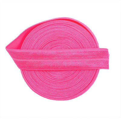 5 jardi 15 mm vienkrāsains, spīdīgs FOE salokāms elastīgs lentes matu lentes Galvas lentes Kleitas dekorēšana DIY šūšanas piederumi