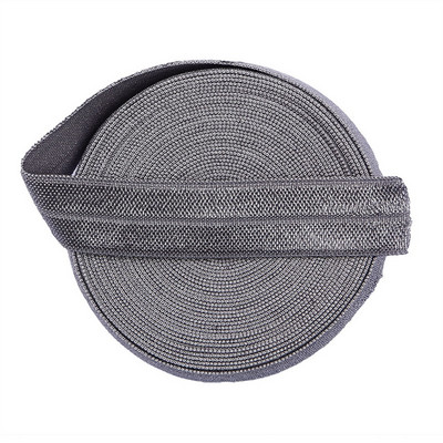 5 jardi 15 mm vienkrāsains, spīdīgs FOE salokāms elastīgs lentes matu lentes Galvas lentes Kleitas dekorēšana DIY šūšanas piederumi