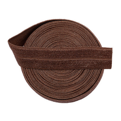 5 jardi 15 mm vienkrāsains, spīdīgs FOE salokāms elastīgs lentes matu lentes Galvas lentes Kleitas dekorēšana DIY šūšanas piederumi