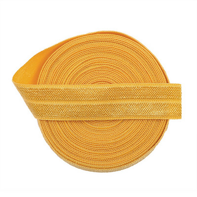 5 jardi 15 mm vienkrāsains, spīdīgs FOE salokāms elastīgs lentes matu lentes Galvas lentes Kleitas dekorēšana DIY šūšanas piederumi